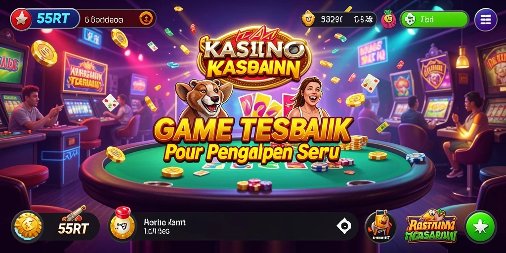 Tampilan gameplay Kasino yang menarik dan interaktif dari 55RT.