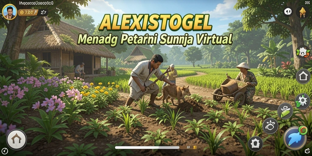 Screenshot menunjukkan gameplay seru dalam bertani di ALEXISTOGEL.