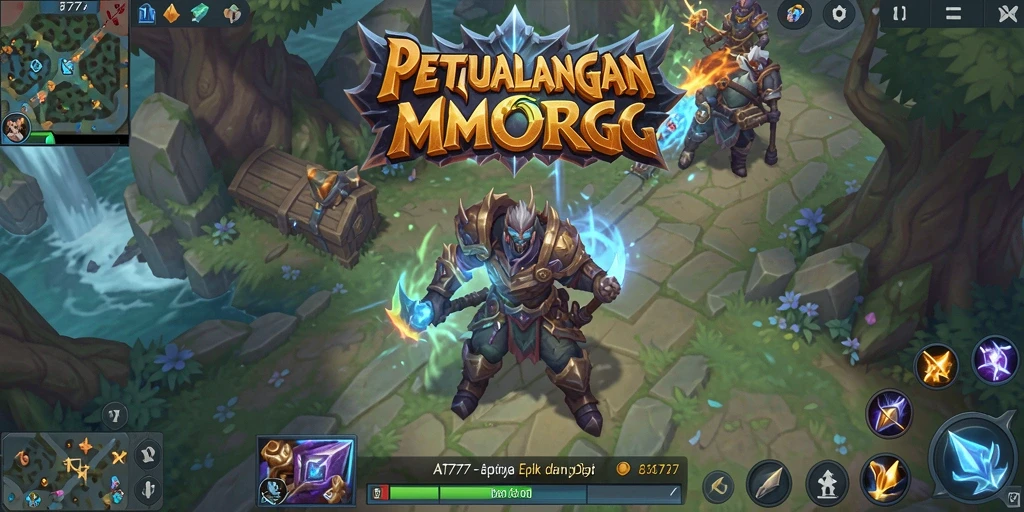 Screenshot gameplay AT777 menampilkan aksi seru dalam dunia MMORPG.