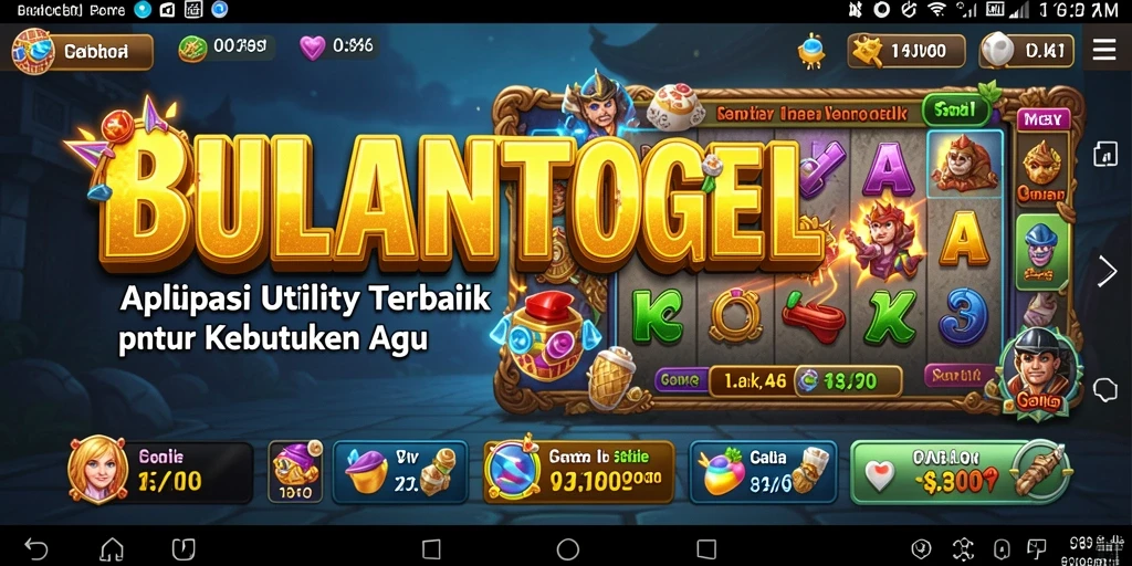 Tampilan antarmuka BULANTOGEL yang intuitif dan praktis.