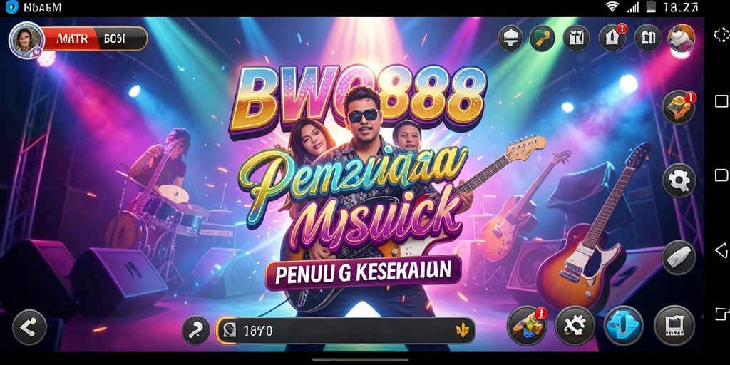 Gameplay BWO888 yang seru dengan berbagai pilihan lagu.