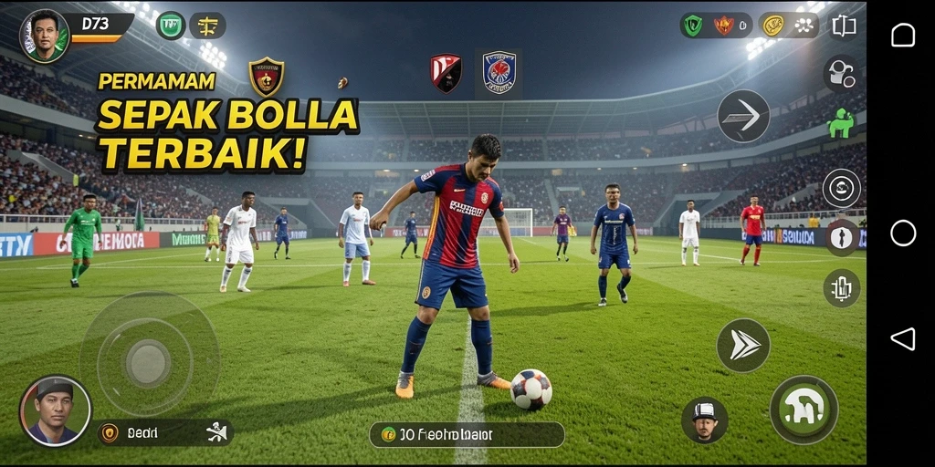 Tampilan menarik dari gameplay D73 yang menegangkan.