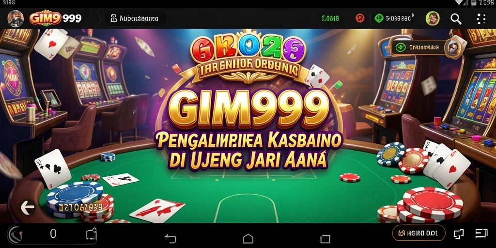 Tampilan utama GIM999 dengan gameplay Kasino yang seru dan menawan.