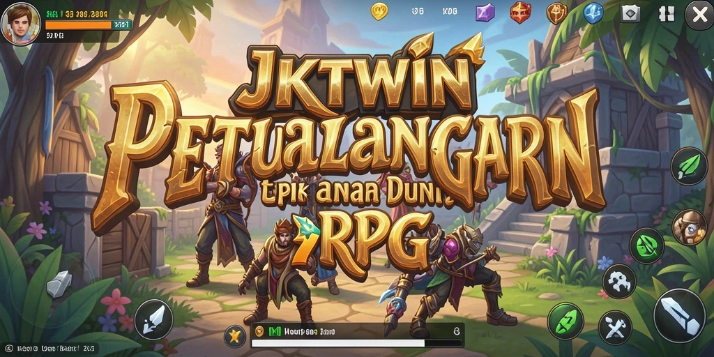 Tampilan gameplay RPG JKTWIN yang menegangkan dan menarik.