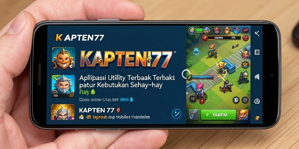 Tampilan antarmuka KAPTEN77 yang ramah pengguna dan mudah dipahami.