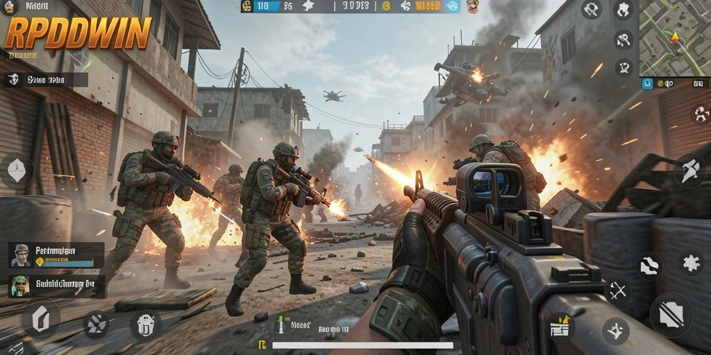 Tampilan aksi gameplay RPIDWIN yang mendebarkan dan penuh tantangan.