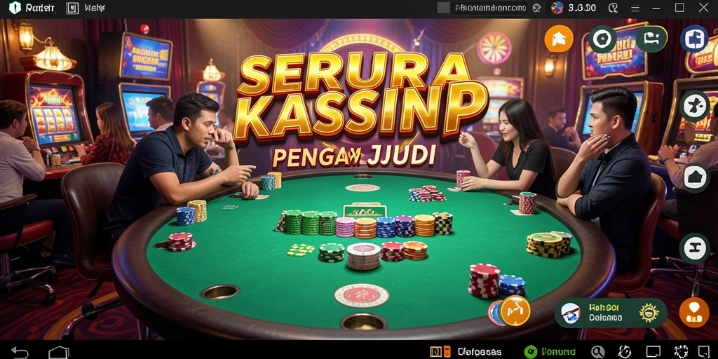 Tampilan permainan Kasino yang menarik di aplikasi SERURP.