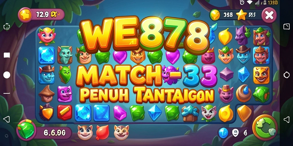 Tampilan gameplay seru dari WE878 dengan tantangan Match-3.