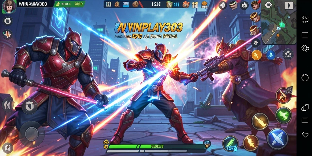 Tangkapan layar <strong>WINPLAY303</strong> menunjukkan aksi pertarungan yang intens dan mendebarkan.