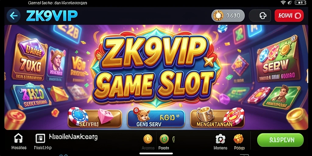 Tampilan gameplay ZK9VIP yang penuh warna dan menegangkan.